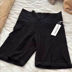 Perfect white tee Women's Black bike Shorts